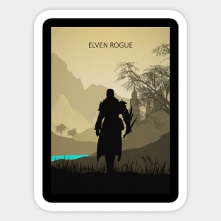 Elven Rogue Sticker